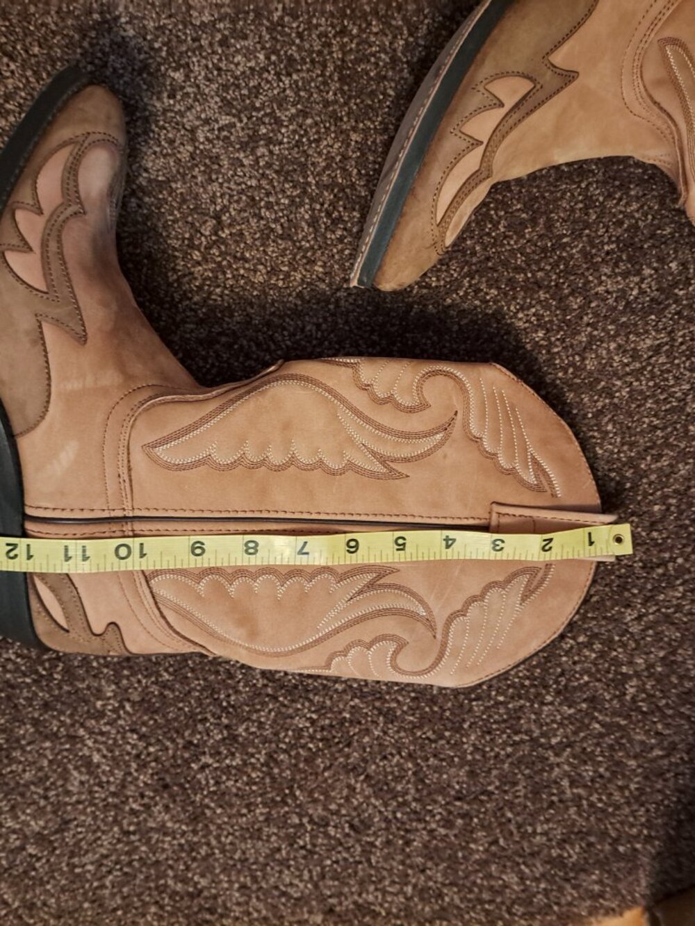 Vintage WRANGLER RB889 W.B. Masterson Special Edition Leather Cowboy Boots - Picture 9 of 10